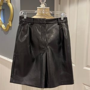 Aritzia Wilford high waist vegan leather shorts